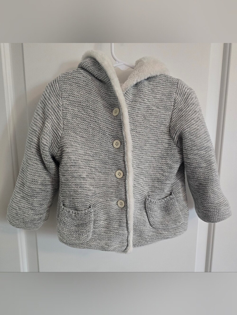 Baby Gap Hooded Knit Cardigan 18–24 Months
